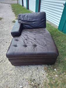 lot 112 image: large relax chair was part of a sectional