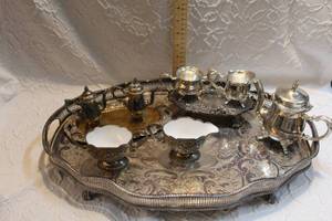 lot 54 image: mixed vintage silver sets