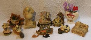 lot 75 image: mixed lot of what nots the cow with bucket has a small chip birds mice  rabbet and many more