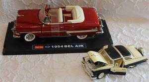 lot 86 image: 1954 bel air and 1955 ford crown Victoria model car