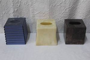 lot 245 image: Mixed Lot of tissue boxe covers plastic and porcelain