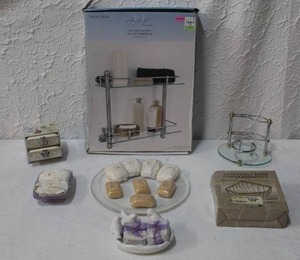 lot 247 image: Bathroom lot soaps shelf and more see pictures