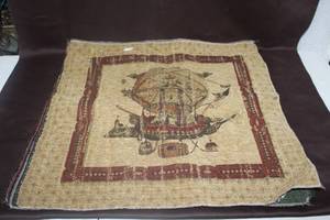 lot 274 image: tapestry of vintage air balloons