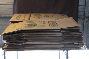 lot 336 image: Lot of moving boxes  about 18X18X16