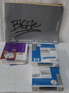 lot 343 image: Printer paper and large drawing paper