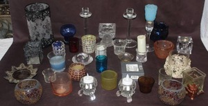 lot 380 image: Large mixed lot of candle holders and more see pictures