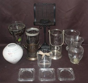 lot 419 image: Mixed Lot of vases and more see pictures