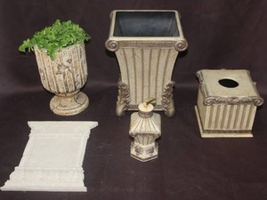 lot 439 image: Flower pot  tissue box and more see pictures