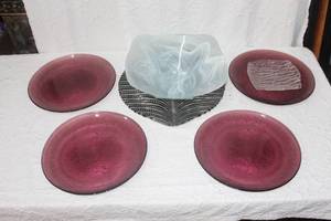 lot 464 image: decorative leaf plate and decorative bowl and more see pics