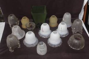 lot 468 image: glass light covers