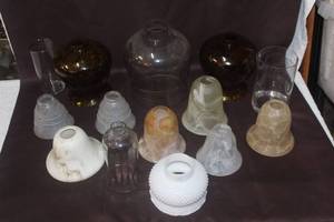 lot 469 image: glass light covers