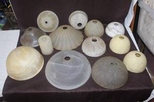 lot 470 image: glass light covers