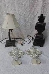 lot 482 image: Two lamps and more see pictures