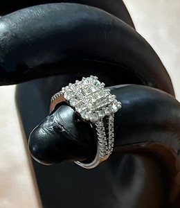 lot 3 image: Eternal .925 Sterling Silver Ring W Plated Platinum