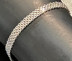 lot 24 image: .925 Sterling Silver French Bracelet