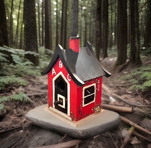 lot 39 image: Vintage School House Bird House