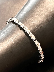 lot 53 image: Retro Bohemian Style - Complex Design - .925 Sterling Silver Bracelet
