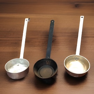 lot 57 image: Three (3) Vintage BeanSoup Ladles&nbsp