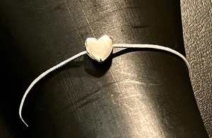 lot 71 image: Elegant &amp Graceful .925 Sterling Silver Heart Bracelet