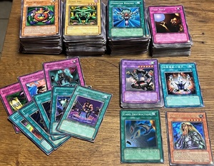 lot 106 image: 450 Vintage Yu-Gi-Oh Cards - Including Spell Cards, Trap Cards, &amp 27 Rare, Super Rare, or Ultra Rare Cards