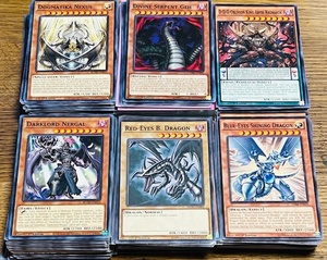 lot 109 image: 300 Yu-Gi-Oh Cards - Including Red-Eyes B. Dragon