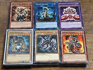 lot 110 image: 300 Yu-Gi-Oh Cards - Including Dark Magician &amp Red-Eyes B. Dragon
