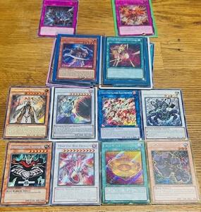 lot 129 image: 18 SECRET RARE &amp GOLD SECRET Yu-Gi-Oh Cards