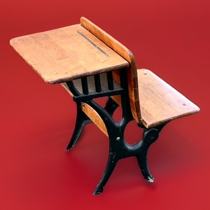 lot 138 image: Antique School Desk
