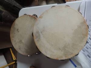 lot 396 image: Tambourines 12   QTY 2