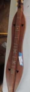 lot 412 image: dulcimer 6 string cracked back Ozark