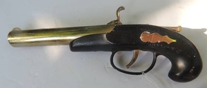 lot 452 image: Vintage derrington flint lock lighter- japan 7-12 length