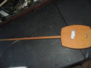 lot 822 image: Wooden handmade banjo needs to be finished