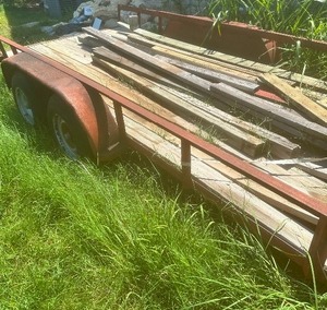 lot 4 image: 16 FT UTILITY TRAILER DUAL AXLE