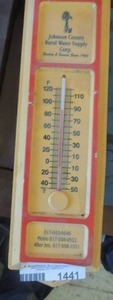 lot 1441 image: Johnson county rural water thermometer