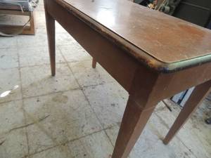 lot 1447 image: wooden piano bench , no bottom for compartment