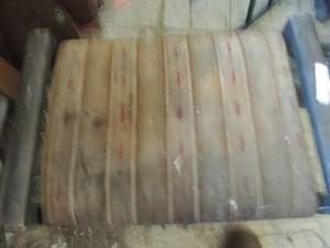 lot 1446 image: padded piano bench