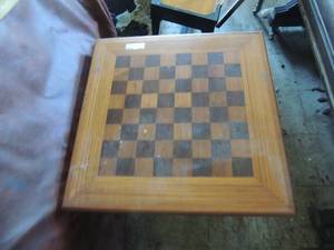 lot 1465 image: wooden chess table