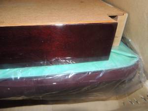 lot 1483 image: Piano bench nib mahogany padded top