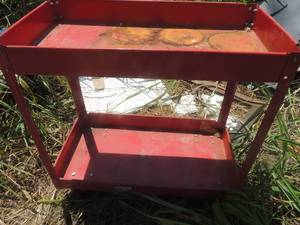 lot 1494 image: red tool cart