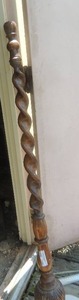 lot 1499 image: wooden spiral 4ft approx