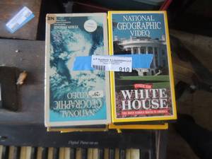 lot 910 image: national geographic vhs tapes qty 8