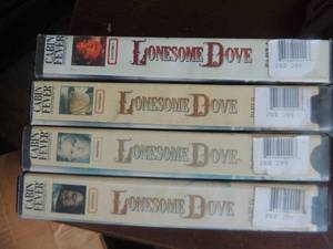 lot 912 image: Lonesome dove vhs parts 1-4