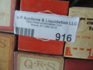 lot 916 image: QRS player piano rolls various titles qty 24