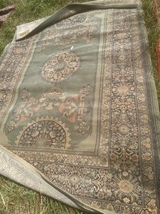 lot 926 image: rug - royal keshan Mandalay 100 % wool - approx 6x8 green