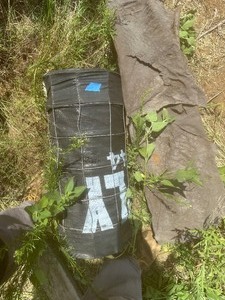 lot 1821 image: CONSTRUCTION FENCING 24HT  & ROLL OF TAR PAPER