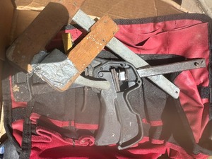 lot 1790 image: tools, clamps, 5 gal tool bag