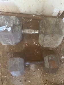 lot 1617 image: dumbbells 110-50