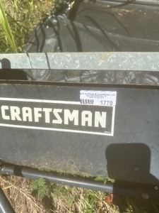 lot 1779 image: craftsman sweeper
