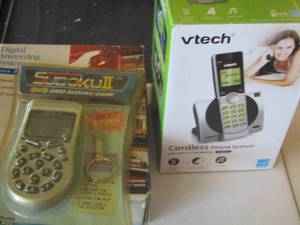 lot 32 image: vtech home phone cordless, 9x9 grid Sudoku game