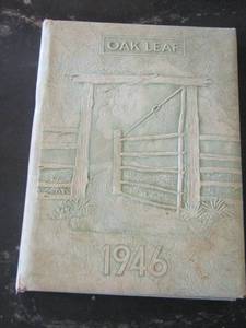 lot 47 image: oak leaf 1946 Weatherford college year book weatherford TX